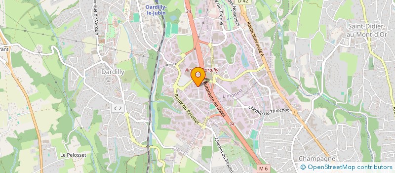 localisation de l'entreprise HELIOS INVEST  DARDILLY