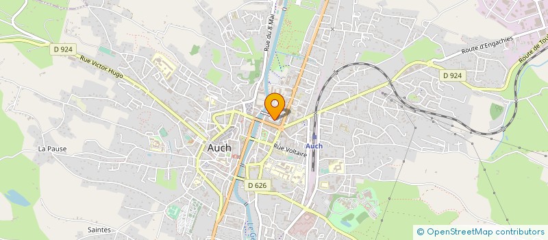localisation de l'entreprise HELIOS OPTIQUE à AUCH