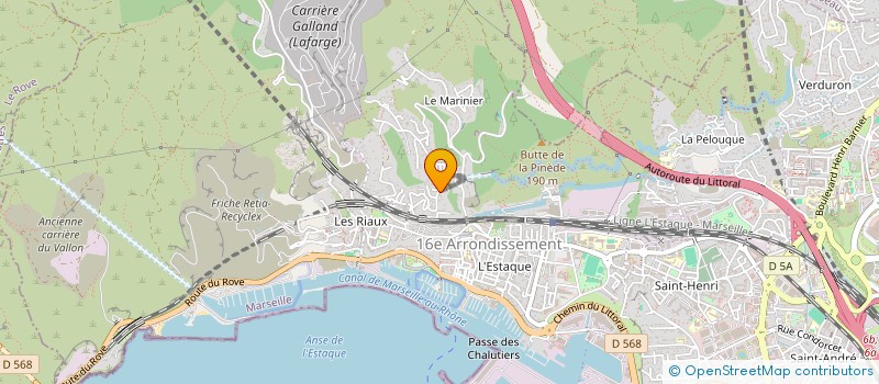 localisation de l'entreprise HELIOS PACA à MARSEILLE