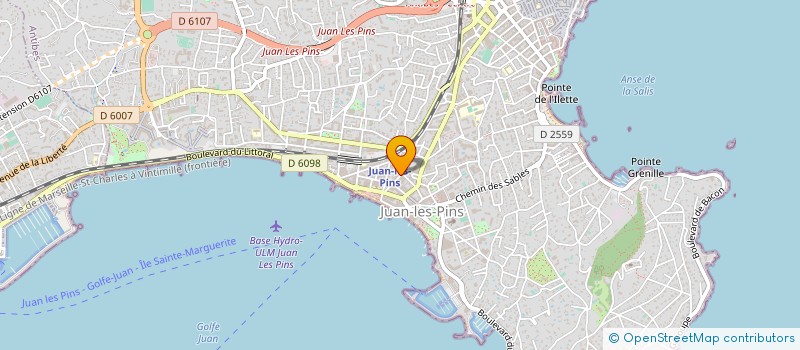 localisation de l'entreprise HELIOS PLAGE à ANTIBES