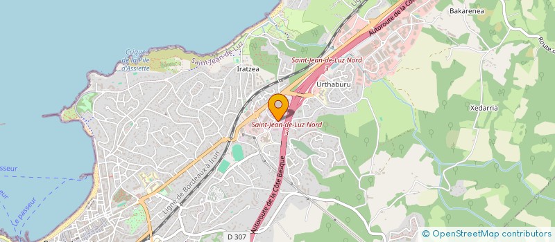 localisation de l'entreprise HELIOS RETINE à SAINT-JEAN-DE-LUZ