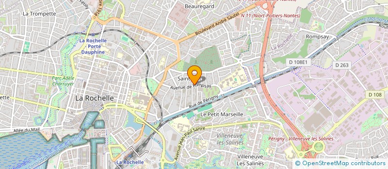 localisation de l'entreprise HELIOS TRANSPORTS ET SERVICES à LA ROCHELLE