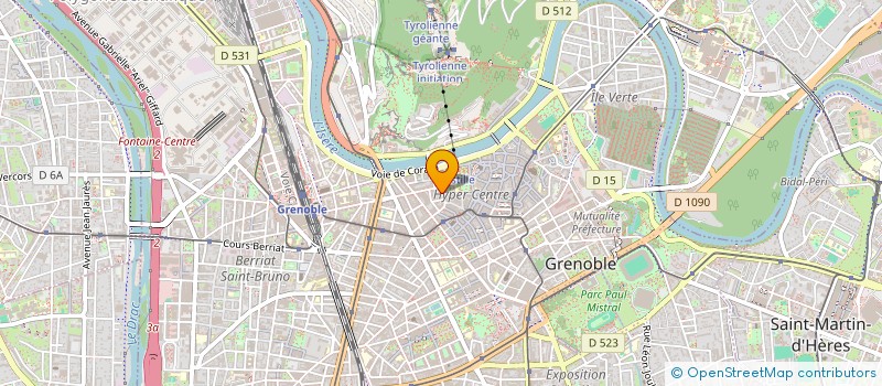 localisation de l'entreprise HELIOS VACANCES à GRENOBLE