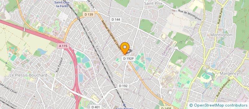 localisation de l'entreprise HELIOS95 à SAINT-PRIX