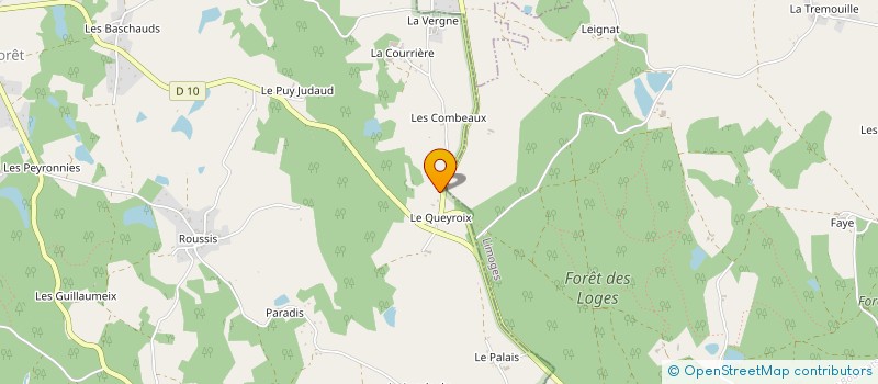 localisation de l'entreprise HELIOSOLAIRE  COGNAC-LA-FORET