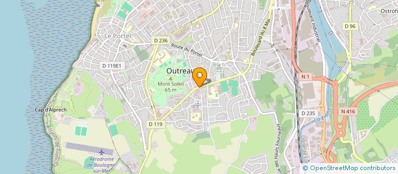 localisation de l'entreprise HELIOSVET  OUTREAU