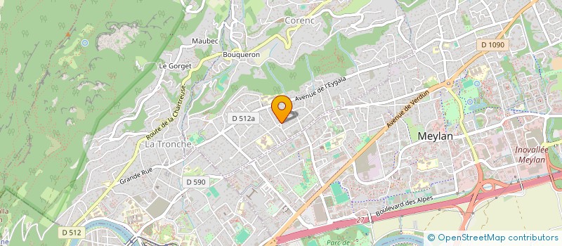 localisation de l'entreprise HELIOT  CORENC