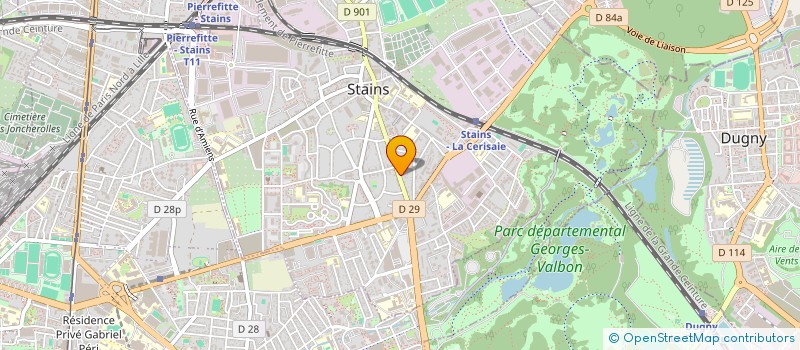 localisation de l'entreprise HELIOT à STAINS