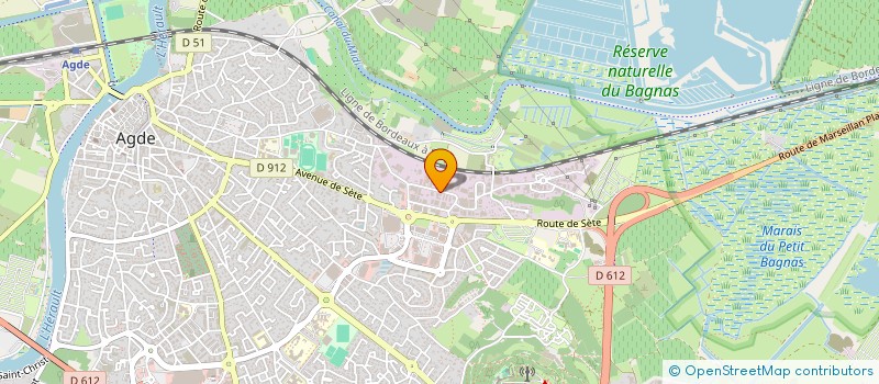 localisation de l'entreprise HELIOT NAT à AGDE