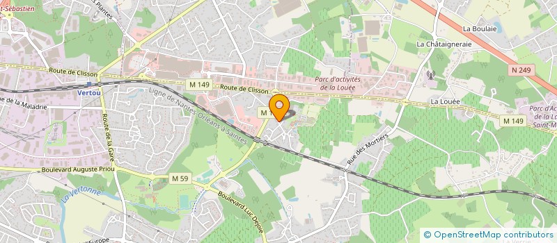 localisation de l'entreprise HELIOTECK à VERTOU