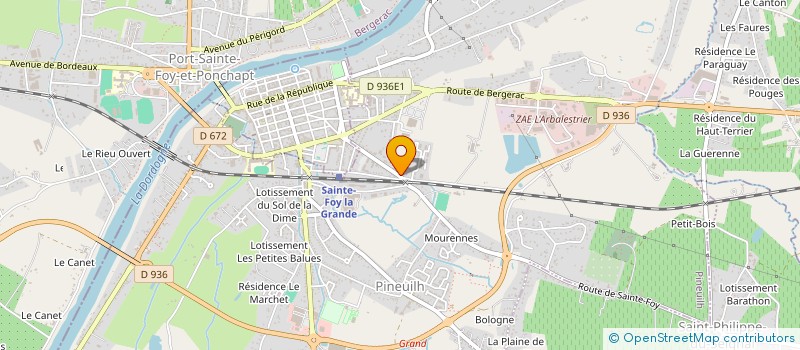 localisation de l'entreprise HELIOTERM  PINEUILH