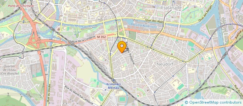 localisation de l'entreprise HELIOTEXTILE à STRASBOURG