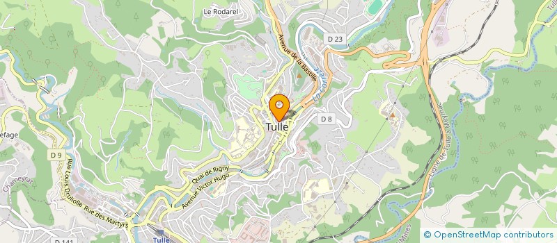 localisation de l'entreprise HELIOTROPE  TULLE