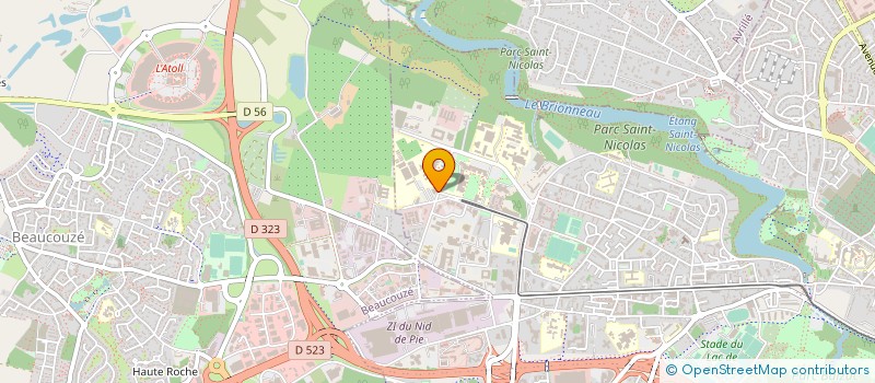 localisation de l'entreprise HELIOTROPE à ANGERS