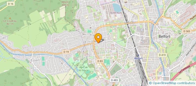 localisation de l'entreprise HELIOTROPE  BELFORT