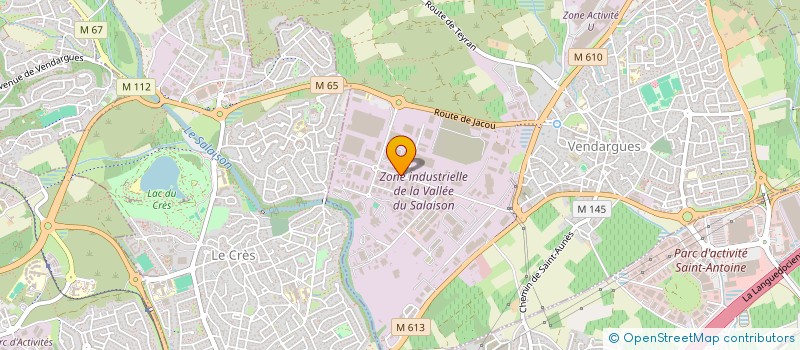 localisation de l'entreprise HELIOWATT à VENDARGUES