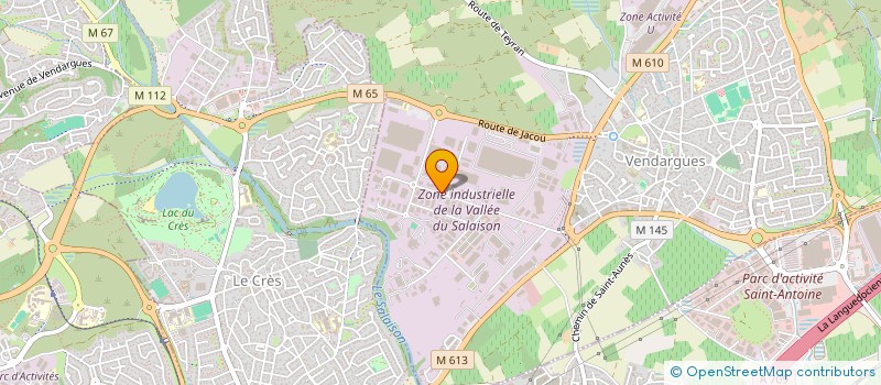 localisation de l'entreprise HELIOWATT HOLDING à VENDARGUES
