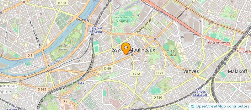 localisation de l'entreprise HELIPART à ISSY-LES-MOULINEAUX