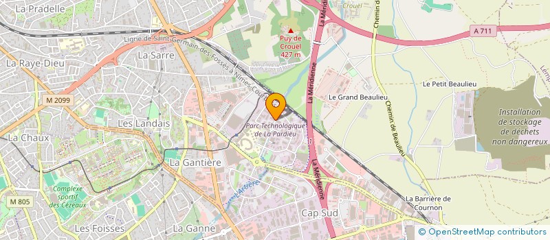 localisation de l'entreprise HELIPOL  CLERMONT-FERRAND