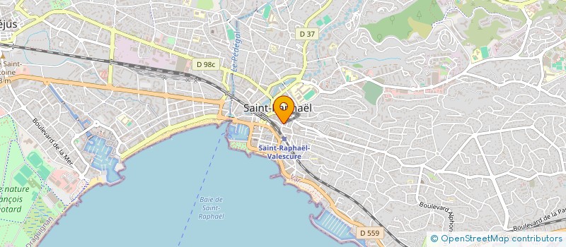 localisation de l'entreprise HELIPRO à SAINT-RAPHAEL