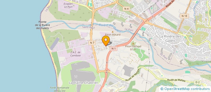 localisation de l'entreprise HELIPRO à SAINT-PAUL
