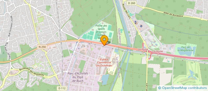 localisation de l'entreprise HELIPSYS à LA TESTE-DE-BUCH