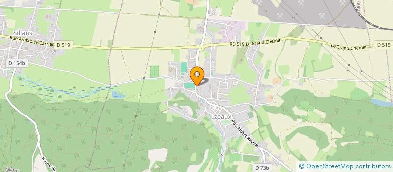 localisation de l'entreprise HELIS  IZEAUX