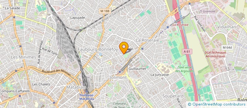 localisation de l'entreprise HELIS OCCITANIE  TOULOUSE