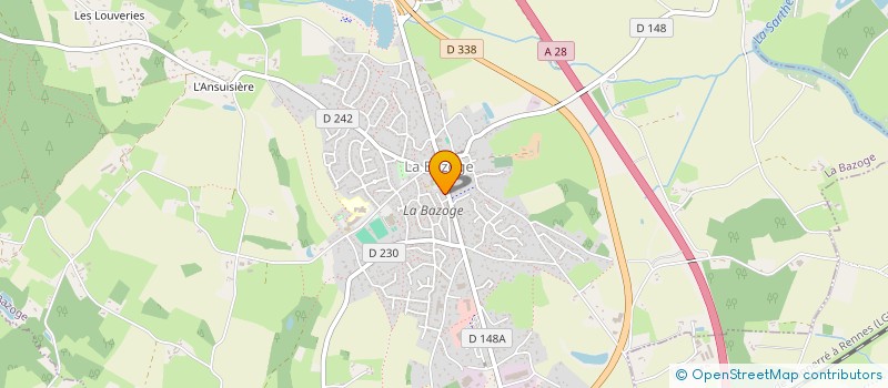 localisation de l'entreprise HELISEA  LA BAZOGE