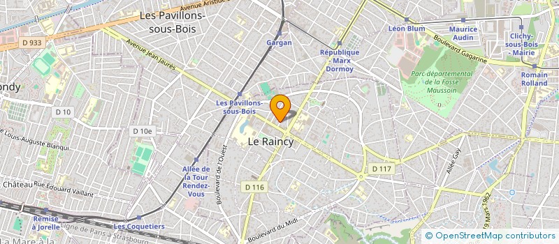 localisation de l'entreprise HELISTORE à LE RAINCY