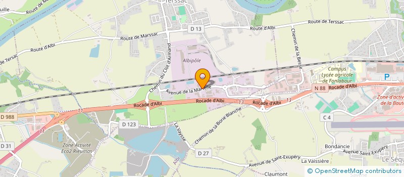 localisation de l'entreprise HELITA  TERSSAC