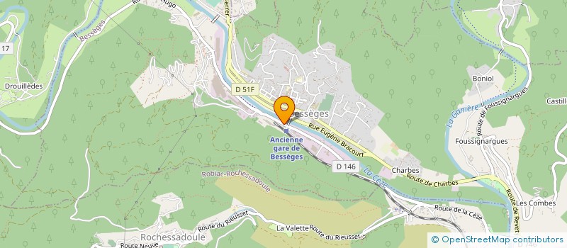 localisation de l'entreprise HELITUB à BESSEGES