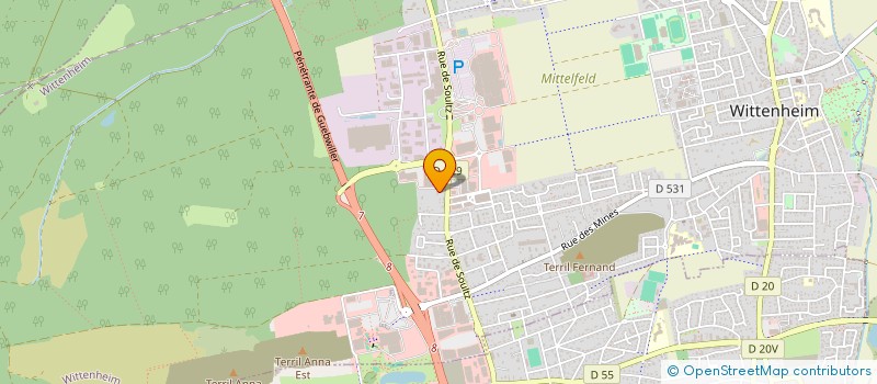 localisation de l'entreprise HELIUM BOUTIQUE  WITTENHEIM