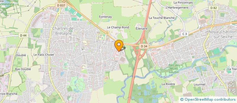 localisation de l'entreprise HELIUM CONCEPT  CHARTRES-DE-BRETAGNE