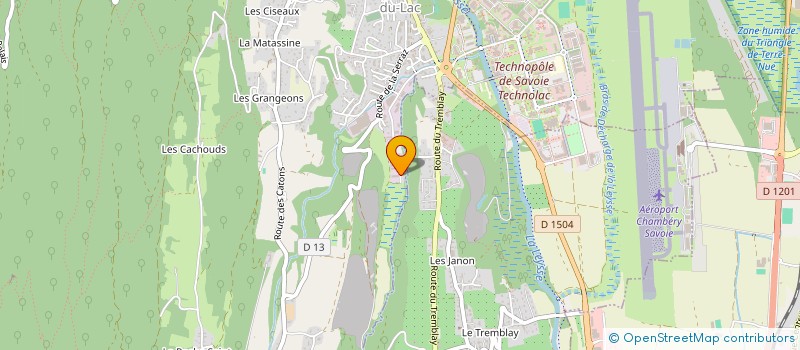 localisation de l'entreprise HELIUP à LE BOURGET-DU-LAC