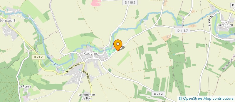 localisation de l'entreprise HELIVET à ROUVRES