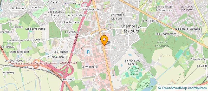 localisation de l'entreprise HELIX 37 à CHAMBRAY-LES-TOURS