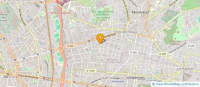 localisation de l'entreprise HELIX à MONTREUIL