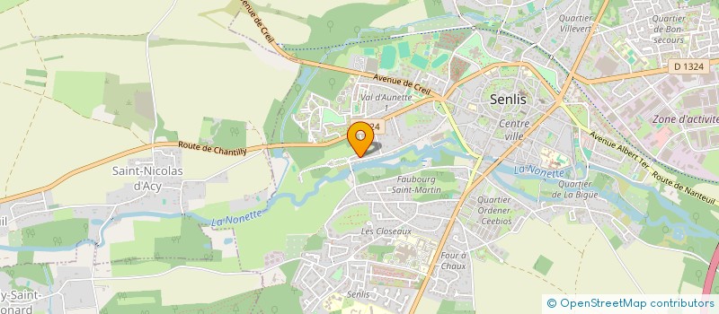 localisation de l'entreprise HELIX ET LUZURIER  SENLIS