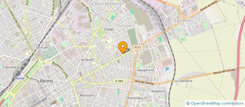 localisation de l'entreprise HELL'S PICKLES ROLLER DERBY  REIMS