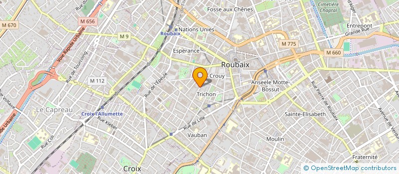 localisation de l'entreprise HELLA  ROUBAIX