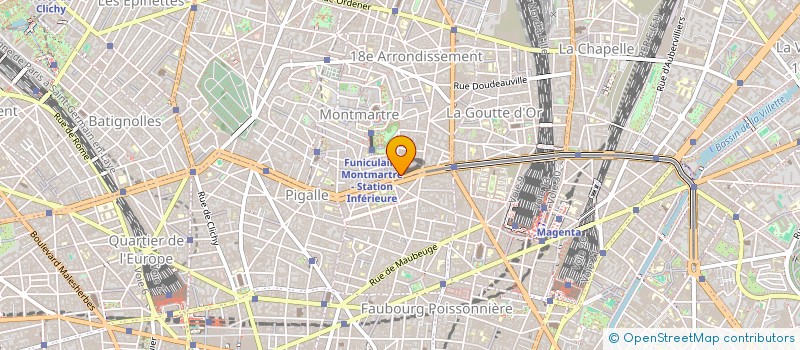 localisation de l'entreprise HELLA DOPE  PARIS 18