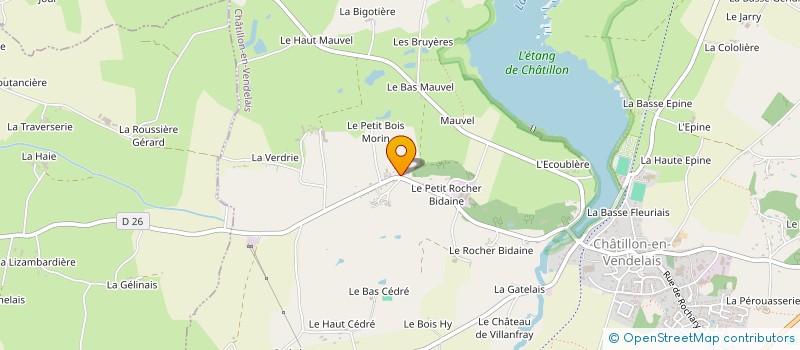 localisation de l'entreprise HELLANDAIS TRANSPORTS à CHATILLON-EN-VENDELAIS