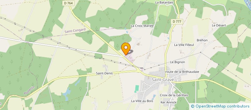 localisation de l'entreprise HELLARD PLATRE ET CARRELAGE à LIMERZEL