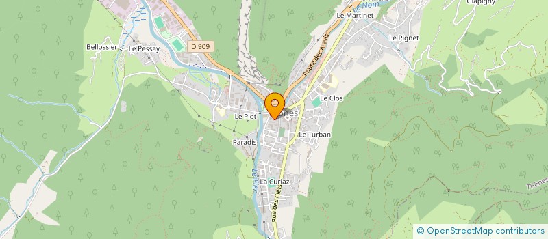 localisation de l'entreprise HELLE MICHEL GESTION à THONES