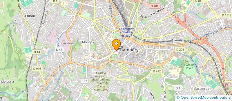localisation de l'entreprise HELLEBORE à CHAMBERY