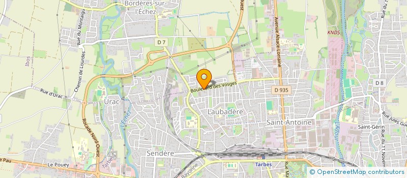 localisation de l'entreprise HELLEBORE  TARBES