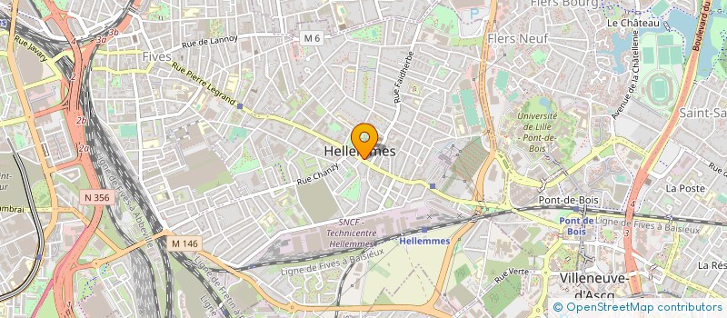 localisation de l'entreprise HELLEMMES à LILLE