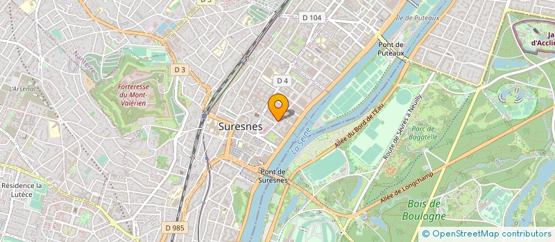 localisation de l'entreprise HELLEN J à SURESNES