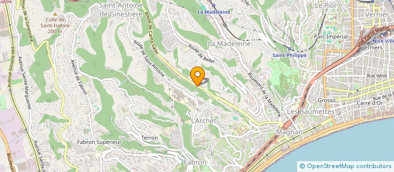 localisation de l'entreprise HELLENIS à NICE